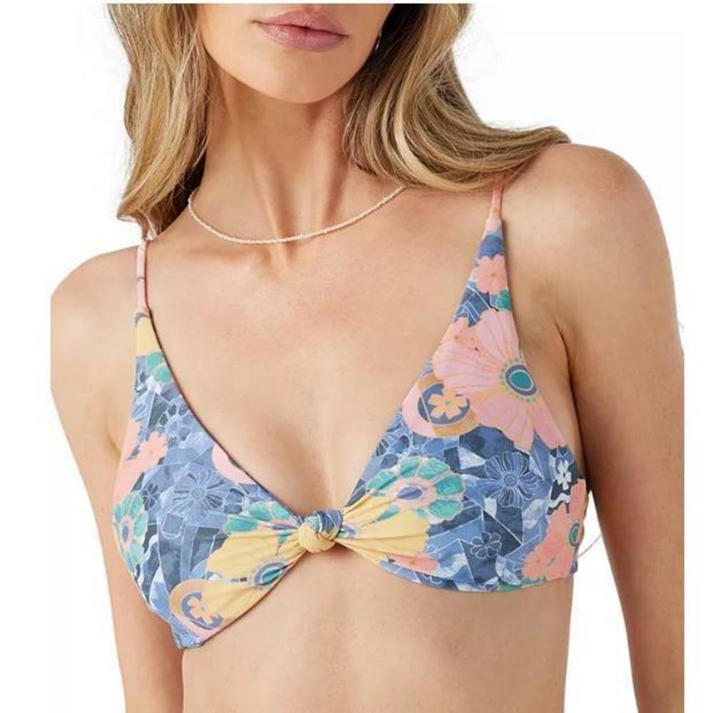 O'Neill Women's Jadia Pismo Floral-Print Bikini Top Multicolor XS